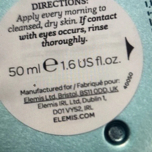 NWT, NIB, ELEMIS MORNING CREAM, GREAT PRODUCT FOR YOUR FACE!!!